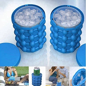 Magic Ice Cube Maker Genie The Revolutionary Space Saving Silicone Ice Cube