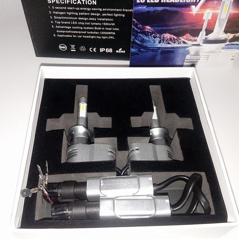 Guangzhou super power L6 Y22 H1 40W 6000K LED car parts better than Y19 T5 D1S D2S H4 H7 H11 9005 motor auto accessories led kit
