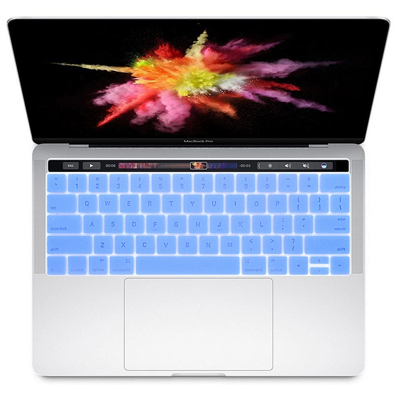 English Silicone Hollow custom silicone keyboard cover Keyboard Skin for Macbook Pro 15