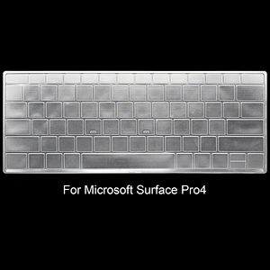 TPU keyboard type cover for microsoft surface pro 4
