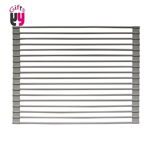 hot on Amazon stainless steel sink drain rack silicone kitchen drain rack