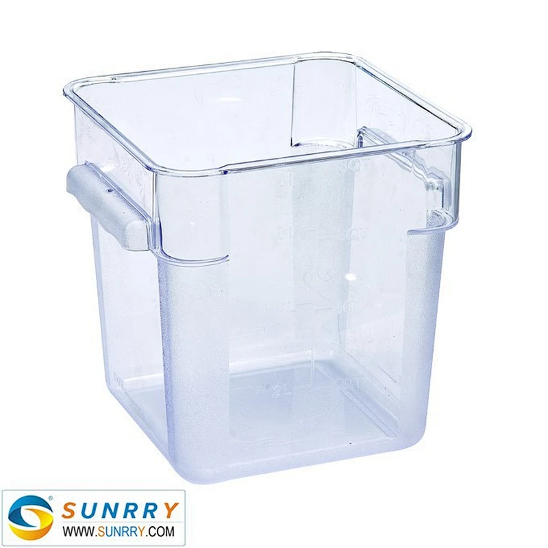 2018 hot sale 4QT disposable plastic food container made of PC
