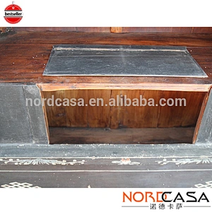 Antique design Chinese style hand painted solid wood two doors wardrobe