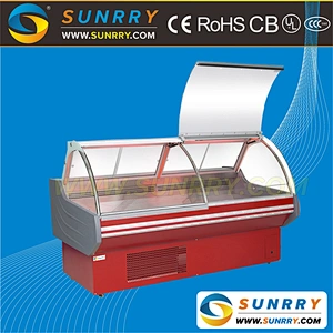 New Style Supermarket Refrigeration Equipment Open Display Refrigerator and Deli Cooler Showcase