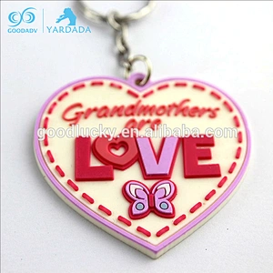 Guangzhou pvc rubber new products 3d pvc keychain accessories custom soft pvc rubber charms