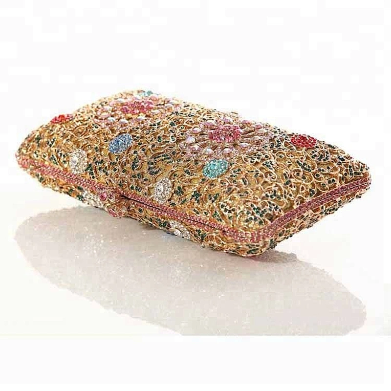 Classic wholesale elegance bags 100% handmade crystal purse stones clutch bag for wedding party