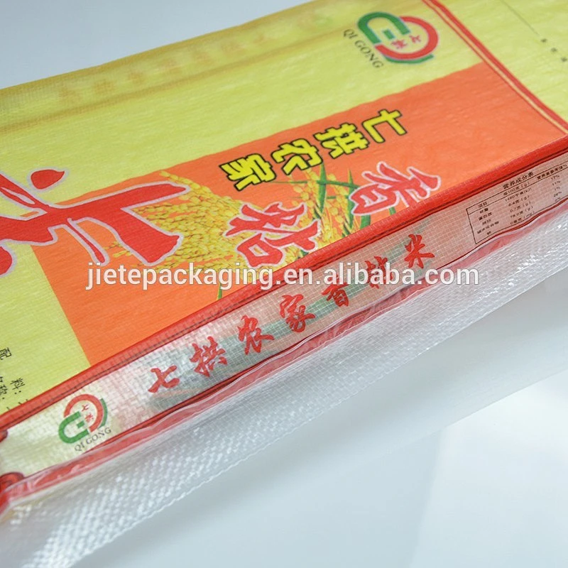 Factory sale 15kg pp woven transparent grain packing bags for rice