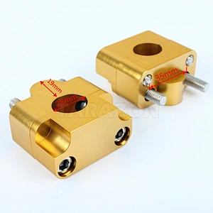 Universal aluminum motorcycle handlebar riser