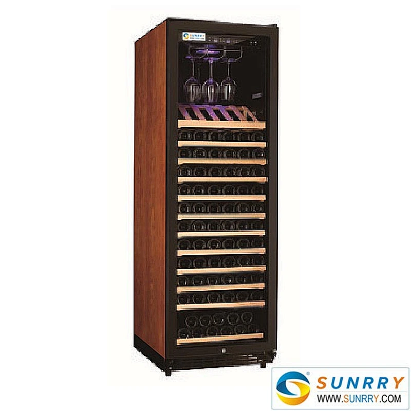 Single Zone Stainless Steel Wine Cooler With Led Light (SY-WC168D SUNRRY)