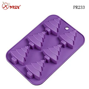 Christmas tree silicone cake mold supplier