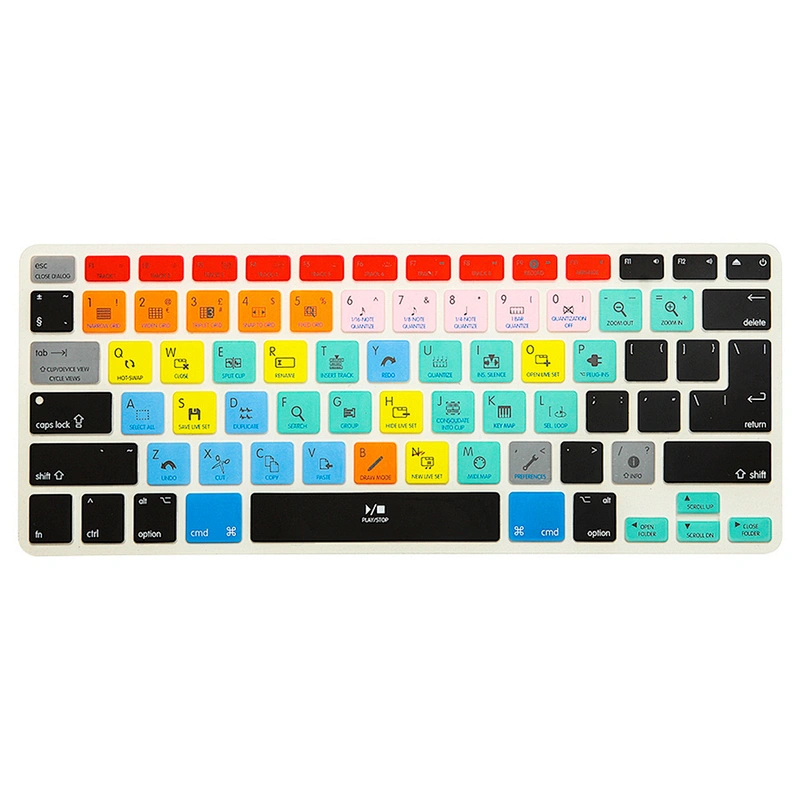 Best Sellers Ali baba Ableton Live Hotkeys Silicone Keyboard Protector for Macbook Ableton Cover