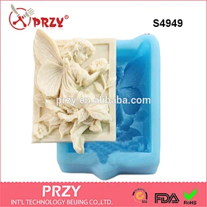 S4949 silicone angel soap mold silicone candle mold 3d silicone molds