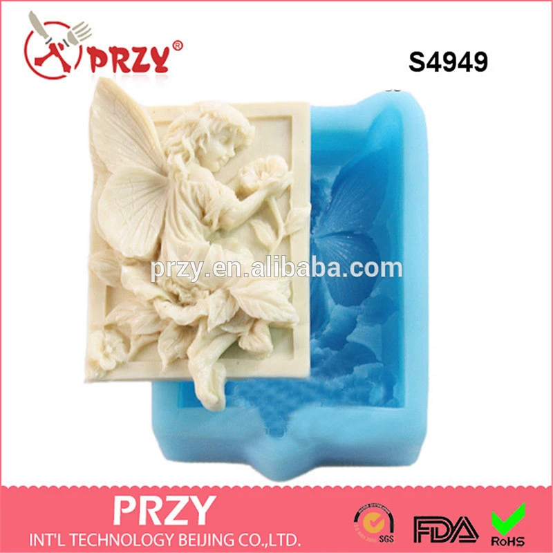 S4949 silicone angel soap mold silicone candle mold 3d silicone molds