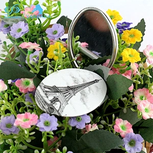 factory manufacture single side tinplate pocket mirror for lady