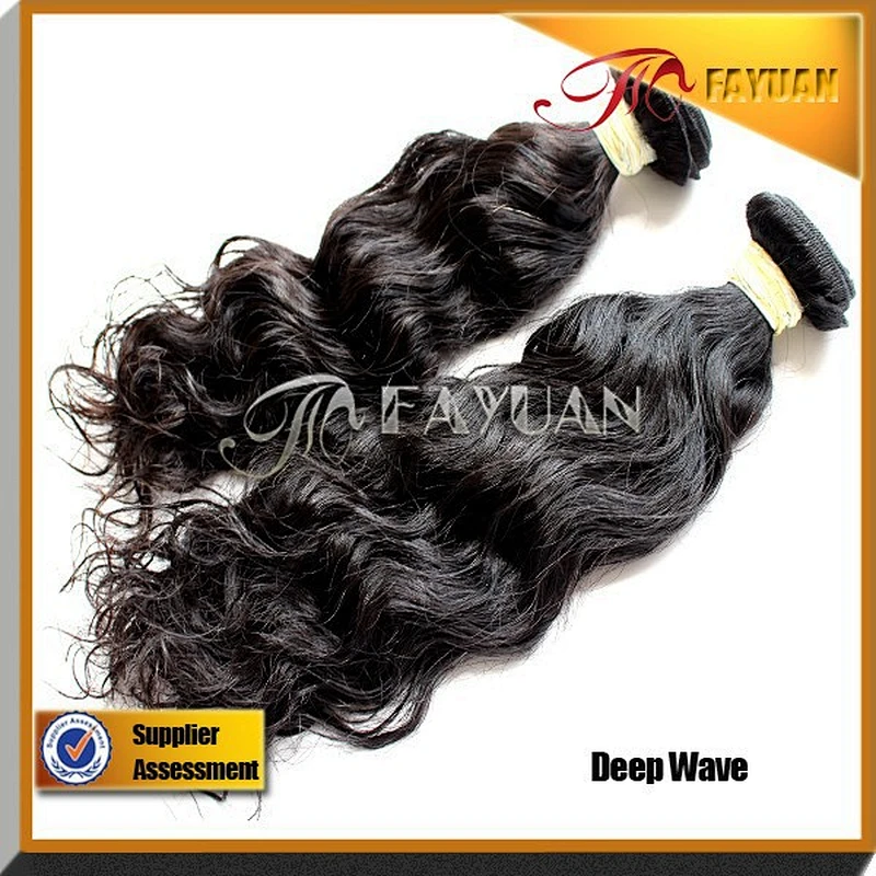 Burma Human hair extension deep wave 100% Virgin human hair unprocessed wholesale and cheap price
