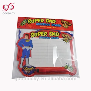 wholesale paper hanging cardboard dry erase drawing writing board with OEM logo