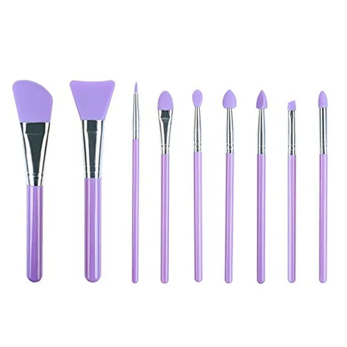 Wholesale 9-Piece Silicone Makeup Brush Set