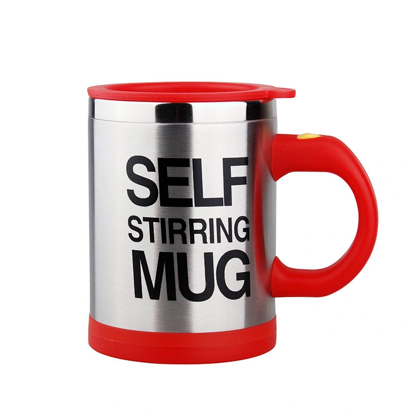 China wholesale price coffee auto- mixing self stirring mug with handle self stirring milk mug for home and office
