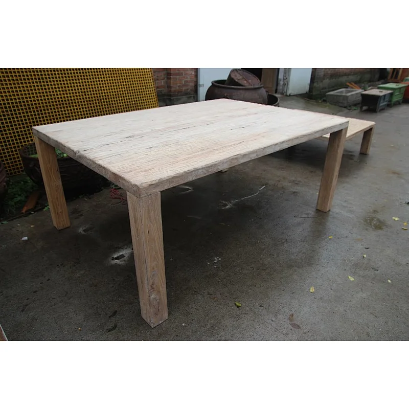 Chinese Long raw rustic dinning table