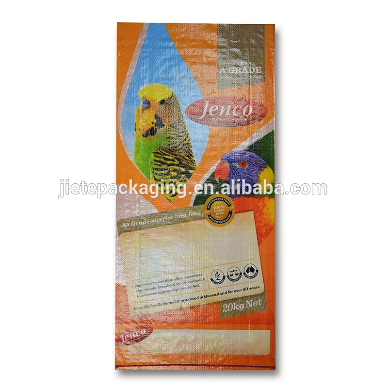 Video, PP woven bird food bags dry bird food packaging 20kg 25kg 50kg