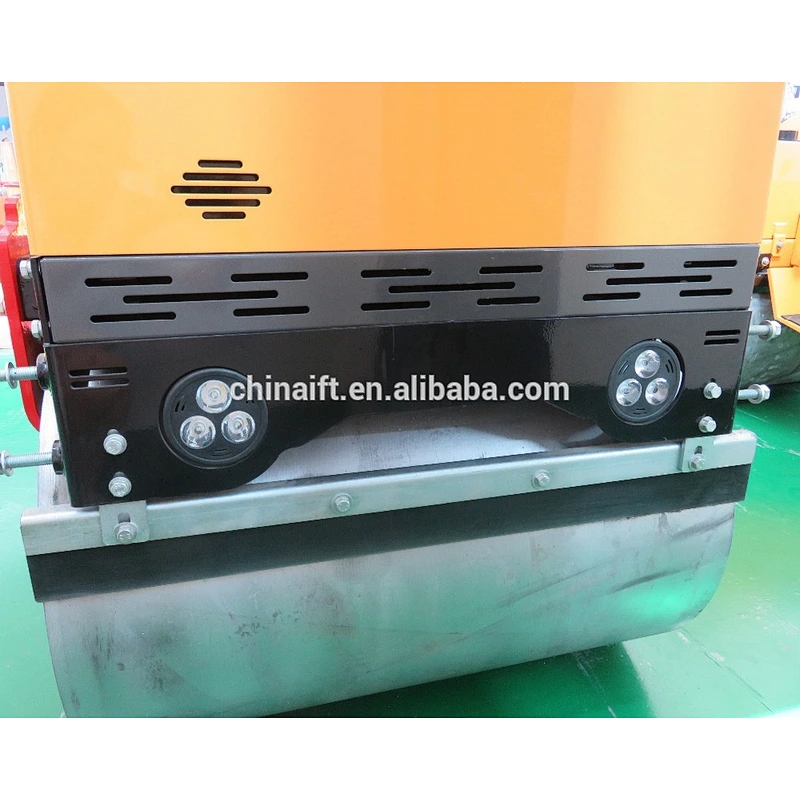 1000KG electric Double Drum Roller YFR-880 hydraulic vibratory Road Roller with hydraulic motor double drum driving