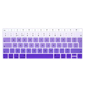 Silicone gradient color film English Keyboard Cover Skin Protector Film For Mabook Air 13
