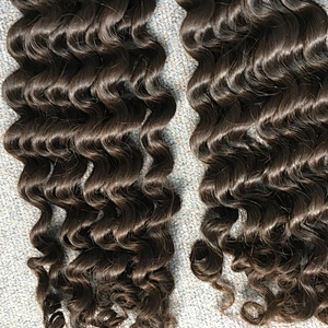 No tangle top quality three years lifespan 8 inch to 36 inch curly human hair extensions peruvian hair in china