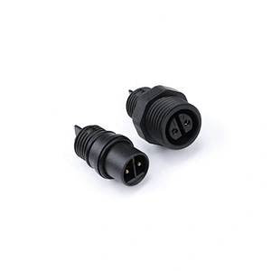 2pin M16 waterproof connector for LED lighting M16 assembly waterproof ip67 cable connector