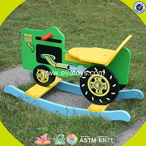 2018 Promotion customized wooden baby rocker for sale W16D002