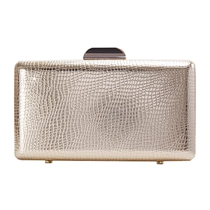 Wholesale China Unique Designer gold PU bag clutch bag evening