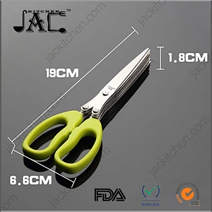 Amazon Hotsale High Quality Herb Cutter Stainless Steel Herb Scissors
