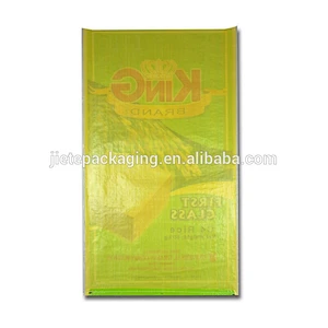 100% virgin polypropylene transparent recyclable bopp pp woven rice, grain packaging materials sacks bags 50kg