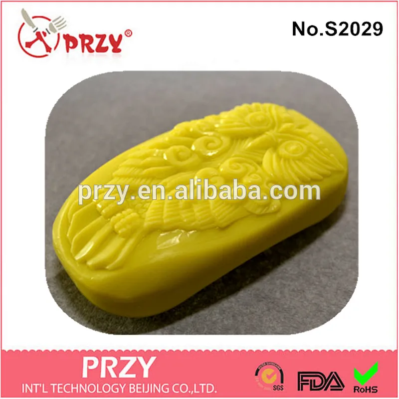 Eco-friendly DIY craft handmade owl silicone soap mold