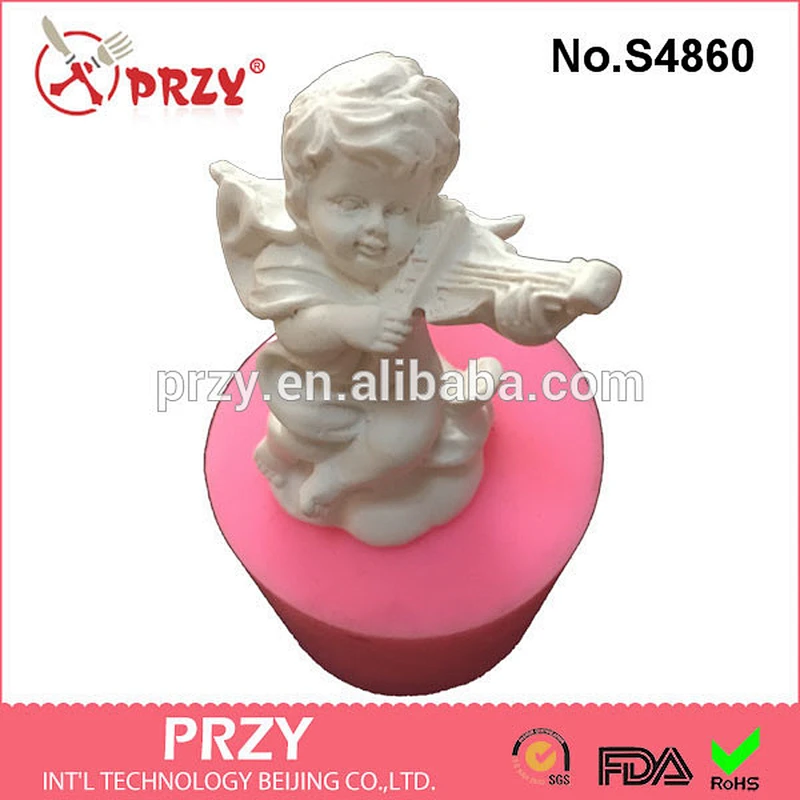 silicone angel baby mold for soap DIY Cupid soap mold silicone rubber mold