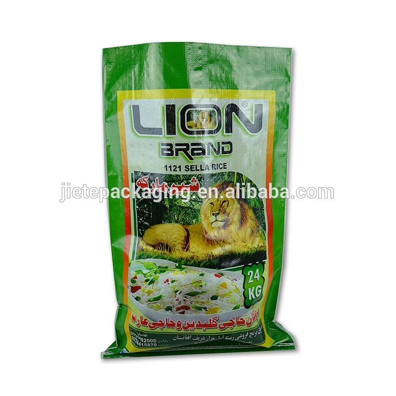 Customized laminated pp woven food packaging flour, rice, grain, corn bag for sale manufacturer