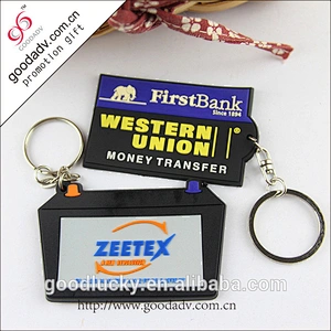 wholesale rubber keychains custom with 2/3D