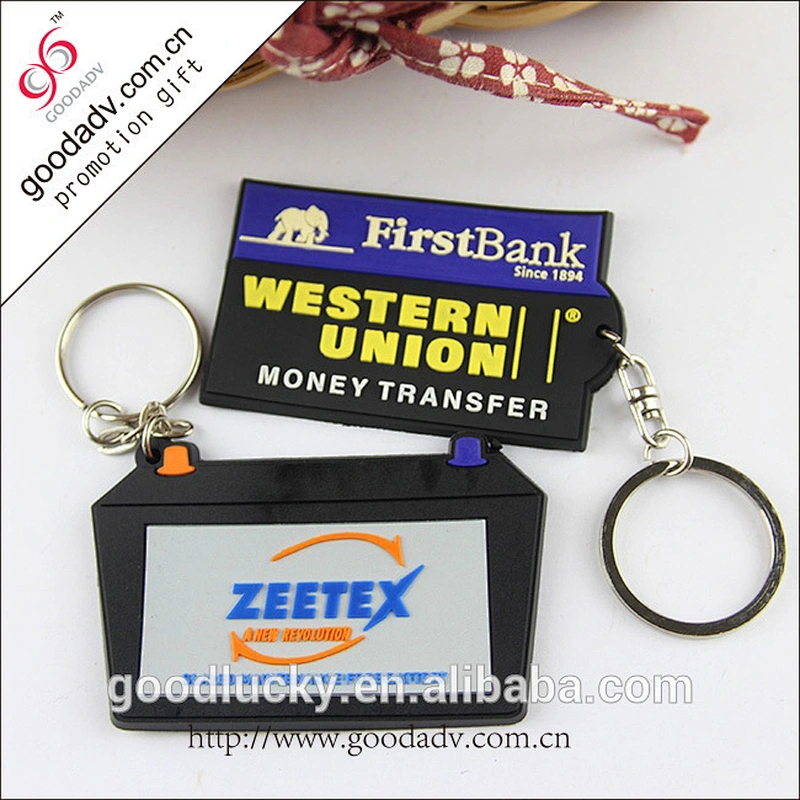 wholesale rubber keychains custom with 2/3D