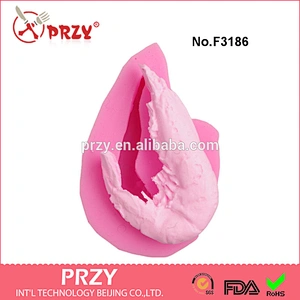 F3186 The new food-grade silicone mold shrimp cake decorating modeling mold