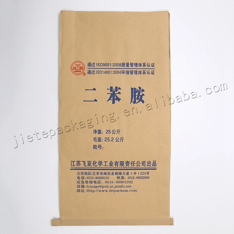 25kg kraft paper plastic compound cement bag for bitumen,mortar,gypsum, lime