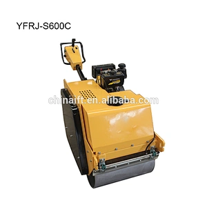 Manual Mini Road Roller Price Double Drum Vibration Roller YFRJ-S600C