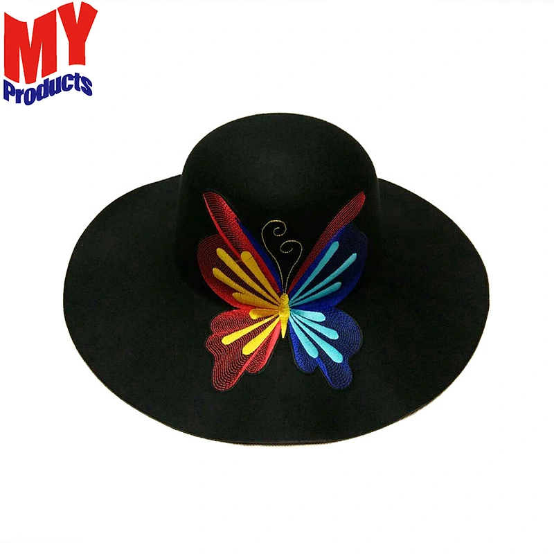 Winter Wool Felt Fedora Hat Womens Fedoras Cap Ladies Spring Trilby Caps Lady Fall Wide Brim Felt Hats