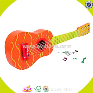 wholesale baby wooden toy guitar high quality kids wooden toy guitar cheap children wooden toy guitar W07H036