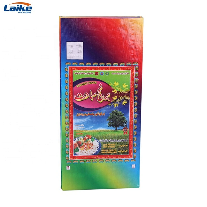 20kg 30kg 50lb bopp laminated sack plastic 25kg pp woven bag of rice  bag fabric  philippine