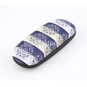 Blue White Vertical Lace Edge Digital Printing Hard Optical Case