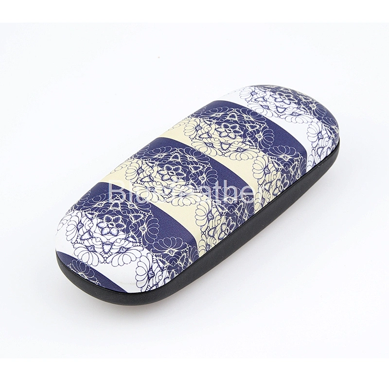 Blue White Vertical Lace Edge Digital Printing Hard Optical Case