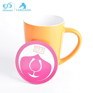 Factory custom pattern eco-friendly round beer cork mdf coaster