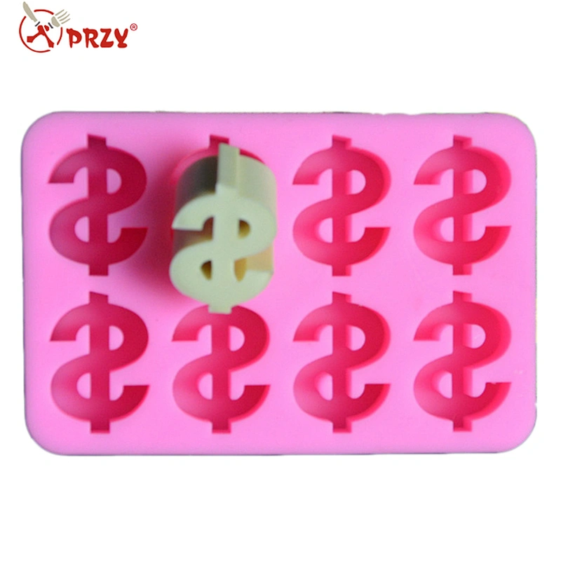 Dollar currency symbol fondant cake mold silicone chocolate soap mold