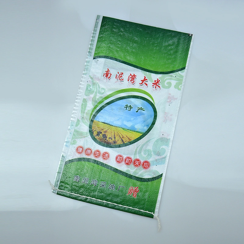 100% virgin polypropylene transparent recyclable with bopp film laminated pp woven rice bag 25kg