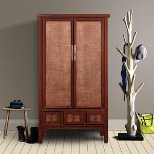 chinese whlesale antique reproduction oriental distressed lacquer furniture