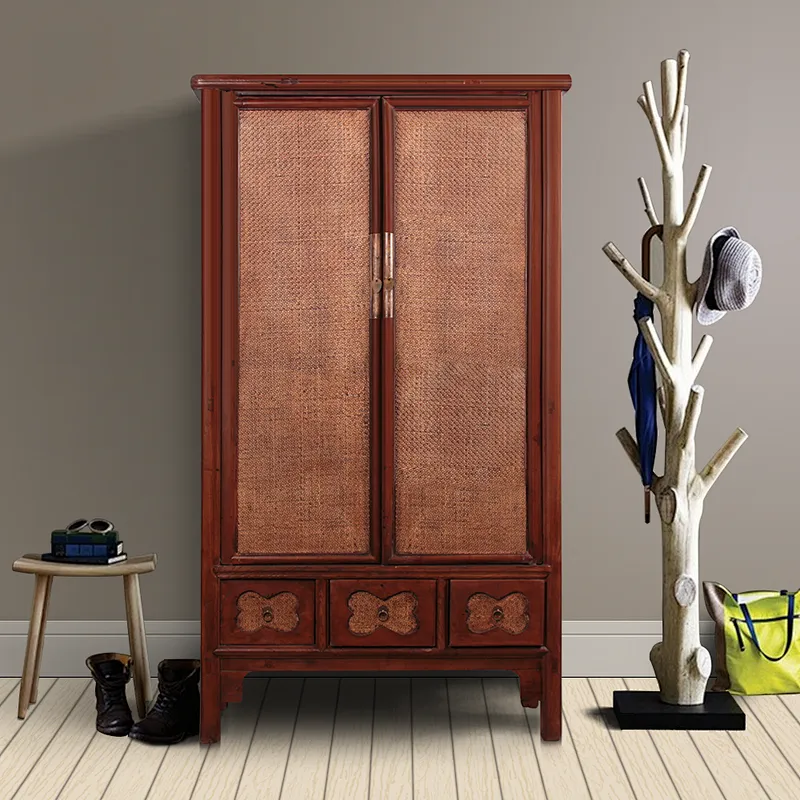 chinese whlesale antique reproduction oriental distressed lacquer furniture